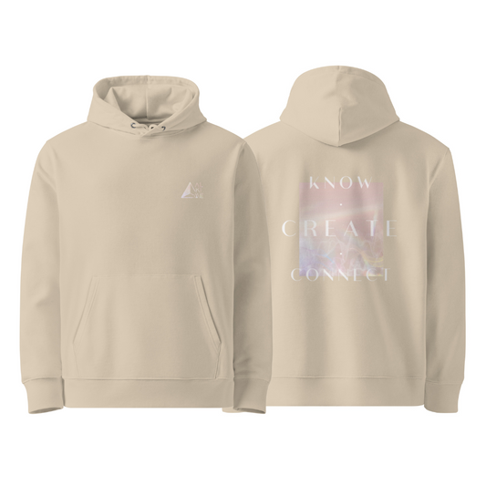 AETHER Unisex Organic Cotton Hoodie / Beige
