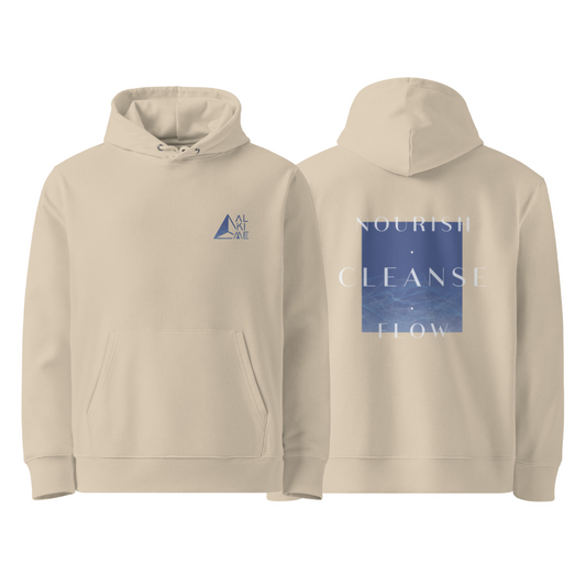 WATER Organic Cotton Hoodie / Beige