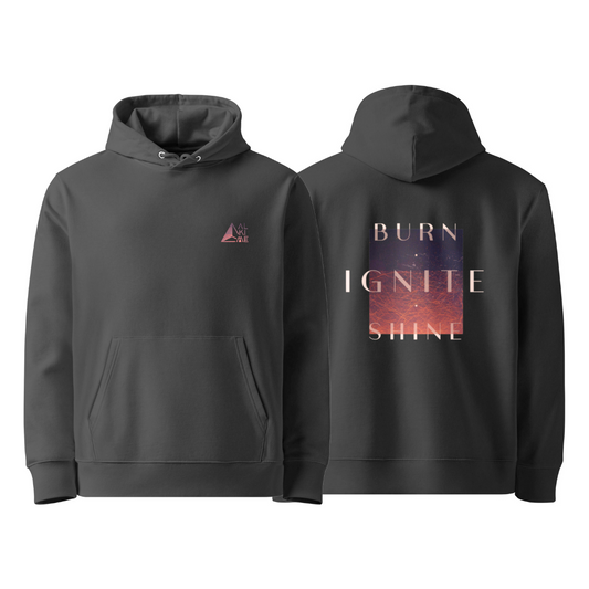 FIRE Organic Cotton Hoodie / Black