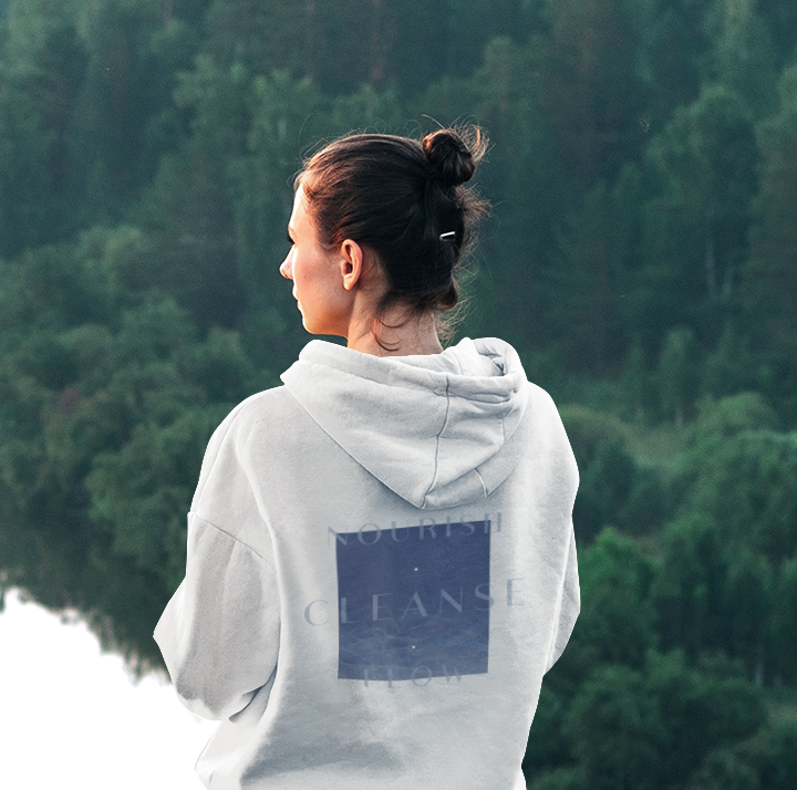 WATER Organic Cotton Hoodie / White