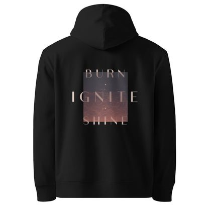 FIRE Organic Cotton Hoodie / Black