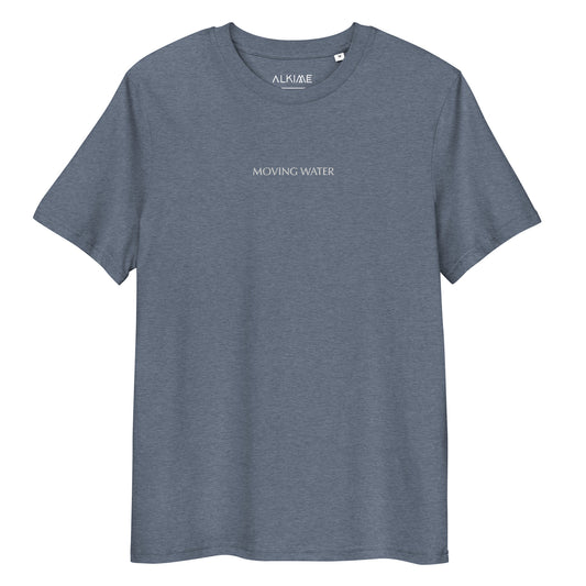 WATER Organic Cotton T-shirt / Marine Blue